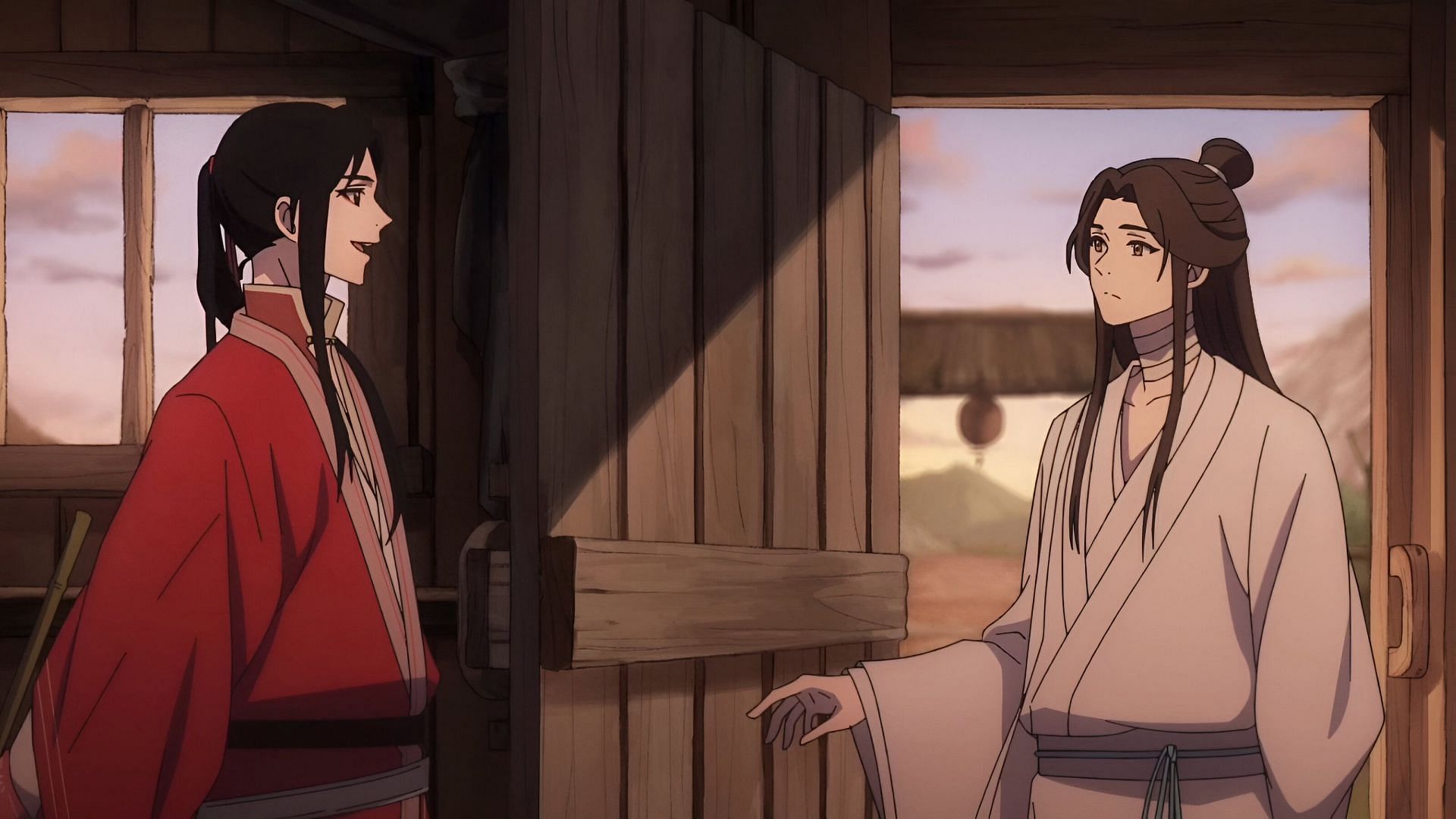 Hua Cheng and Xie Lian as seen in the anime (Image via Haoliners Animation League and Red Dog Culture House)