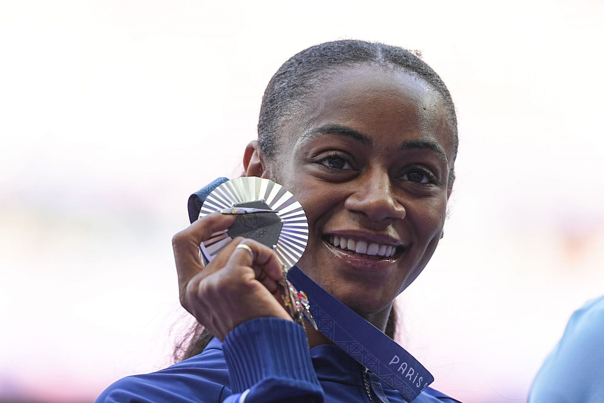 Sha&#039;carri Richardson from the USA at the 2024 Olympic Games in Paris. (Photo via Getty Images)