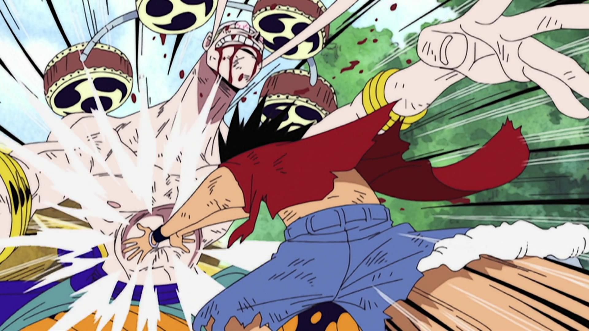 Enel vs Luffy as seen in the One Piece anime (Image via Toei Animation)