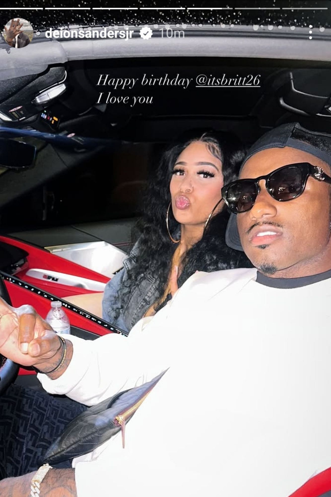 &quot;I love you&quot;: Deion Sanders Jr. Pours his heart out to his Girlfriend Brittany Faye to make her feel special on her birthday.