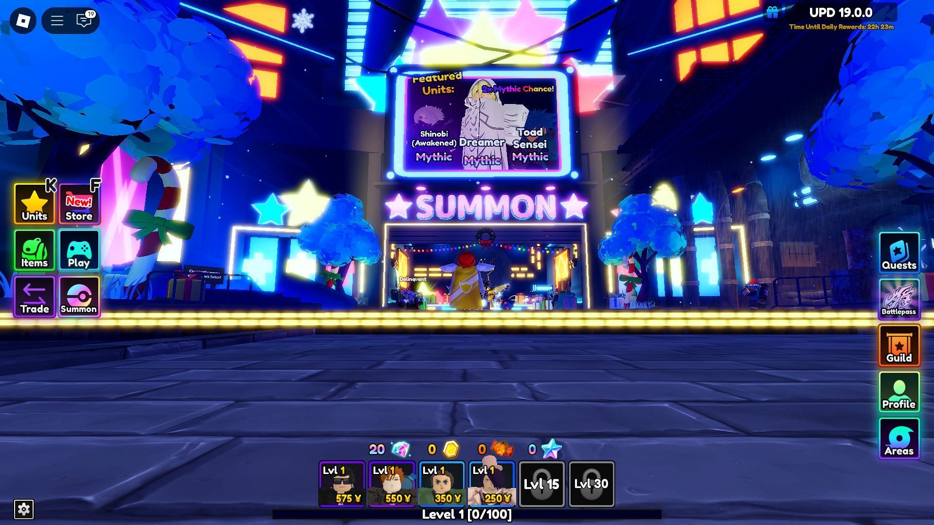 Dreamer featured in the Summon Area (Image via Roblox)