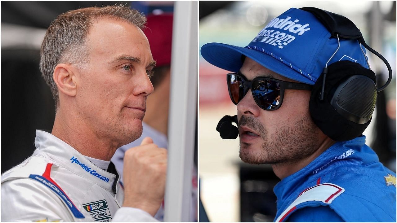 Kevin Harvick (L) and Kyle Larson (R) (Source: Imagn)