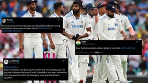 “Do these guys never practice before a match???” - Fans brutally troll India after 185 all out in BGT 2024-25 5th Test