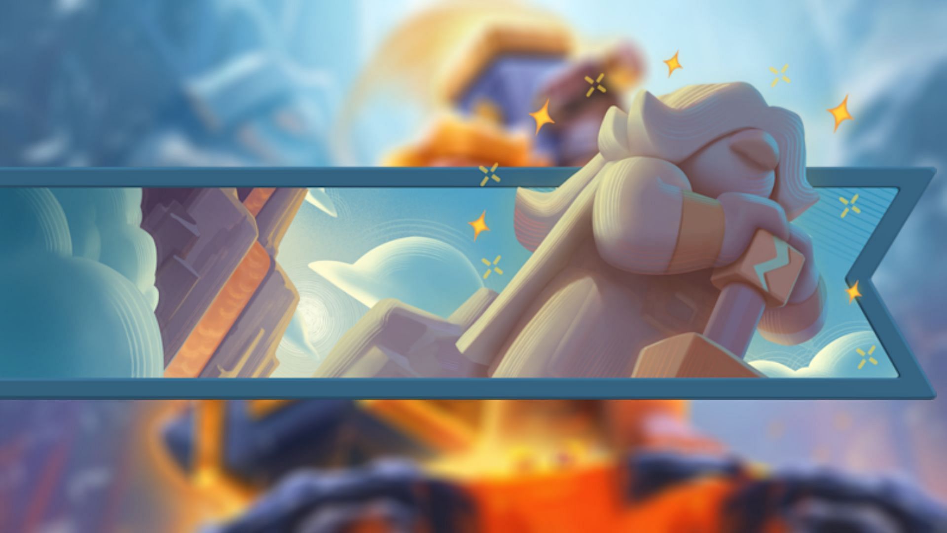 Rune Giant event banner and decoration (Image via Supercell)