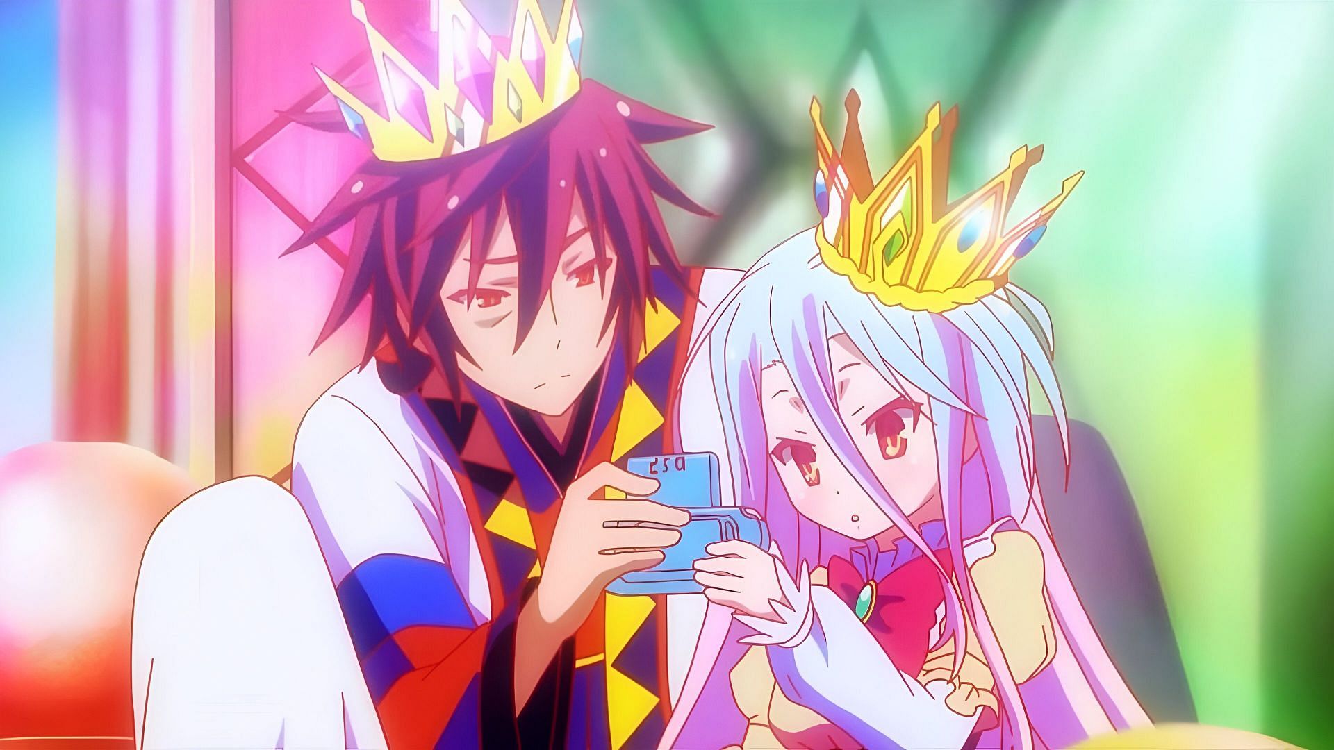 Sora and Shiro as seen in the anime (Image via Madhouse)