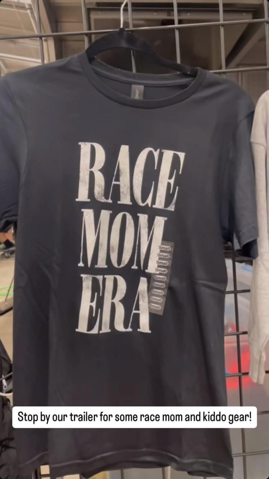 Samantha Busch&#039;s new race mom collection on her store (Source: @samanthabusch via Instagram)