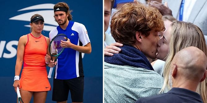 Who are the only tennis couple still together at the Australian Open after Paula Badosa-Stefanos Tsitsipas & Jannik Sinner-Anna Kalinskaya pairs fail?