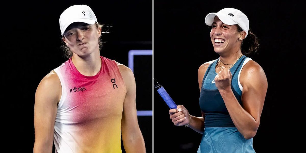 Iga Swiatek (left), Madison Keys (right), Sources: Getty