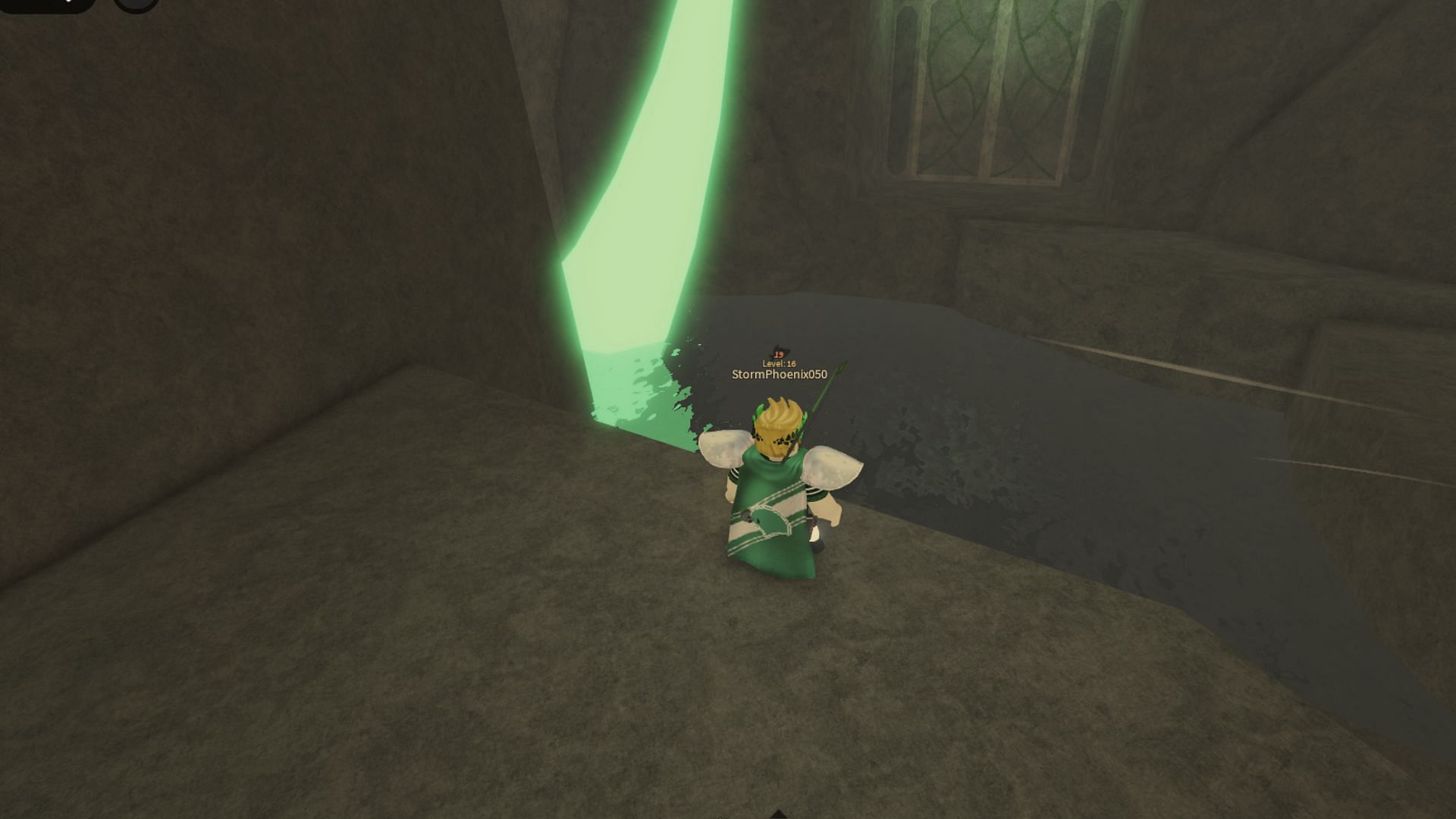 Completing the trial will unlock this door (Image via Roblox)