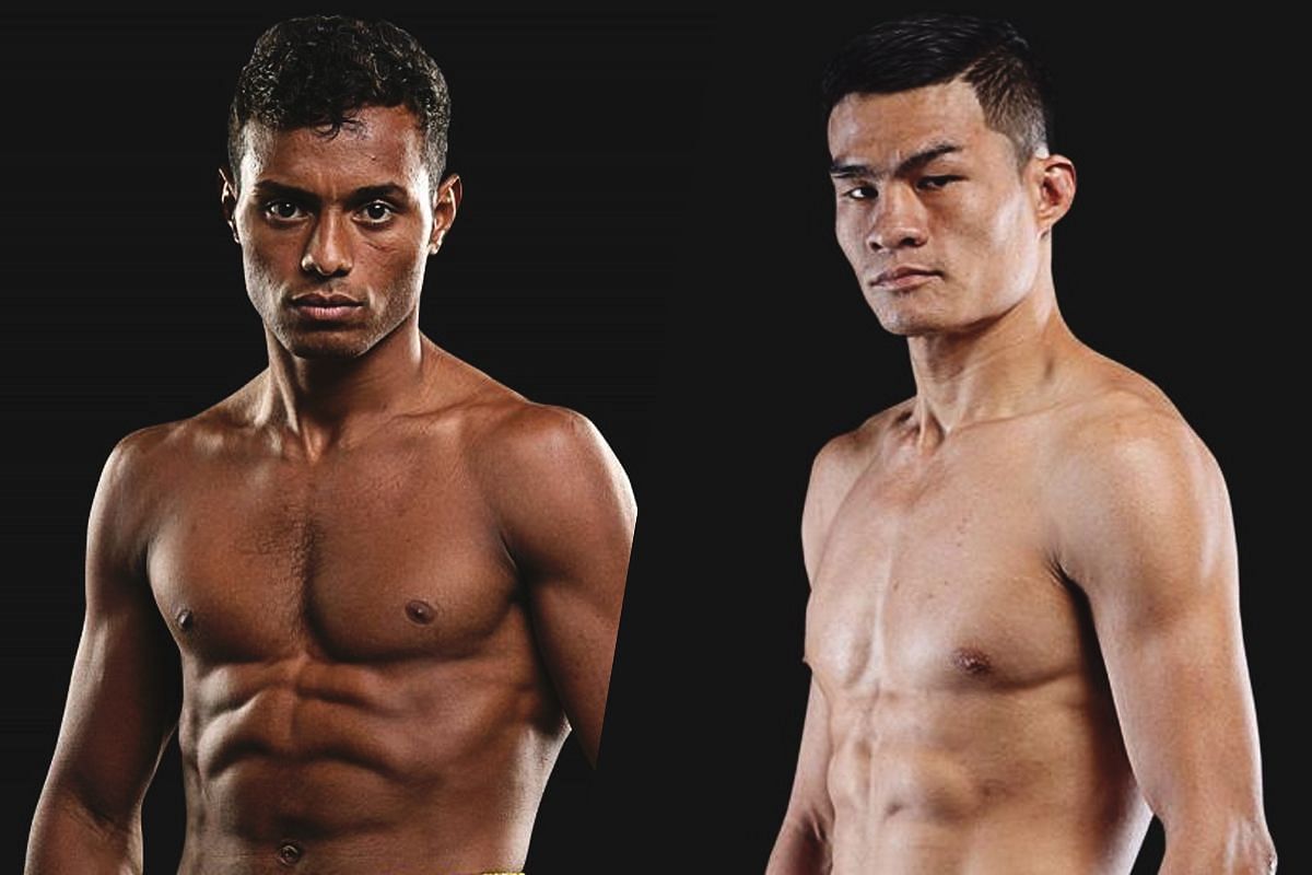 (From left) Felipe Lobo and Saemapetch Fairtex.