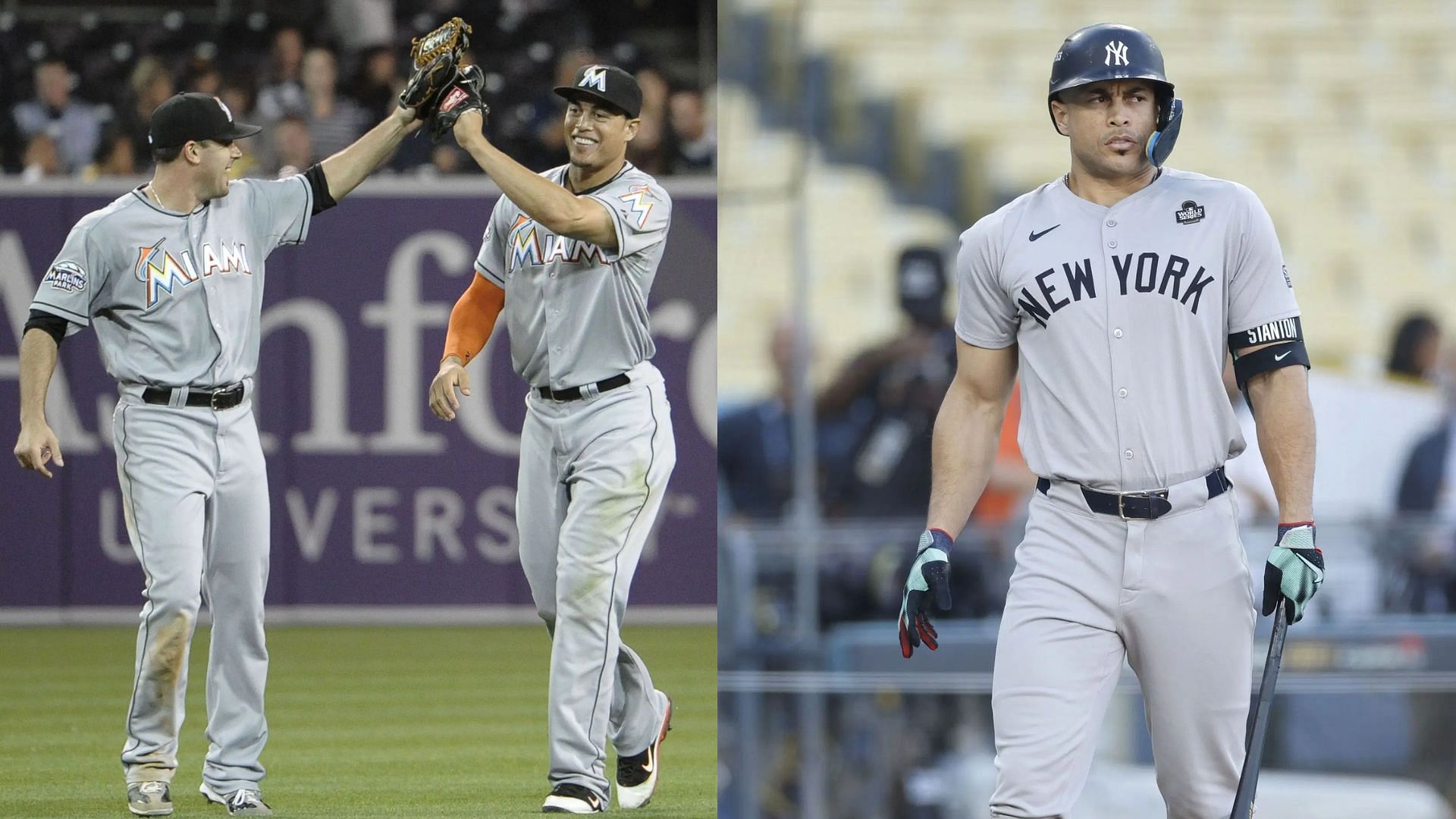 Austin Kearns recalled pairing up in the outfield alongside Giancarlo Stanton (Source: Getty Images)