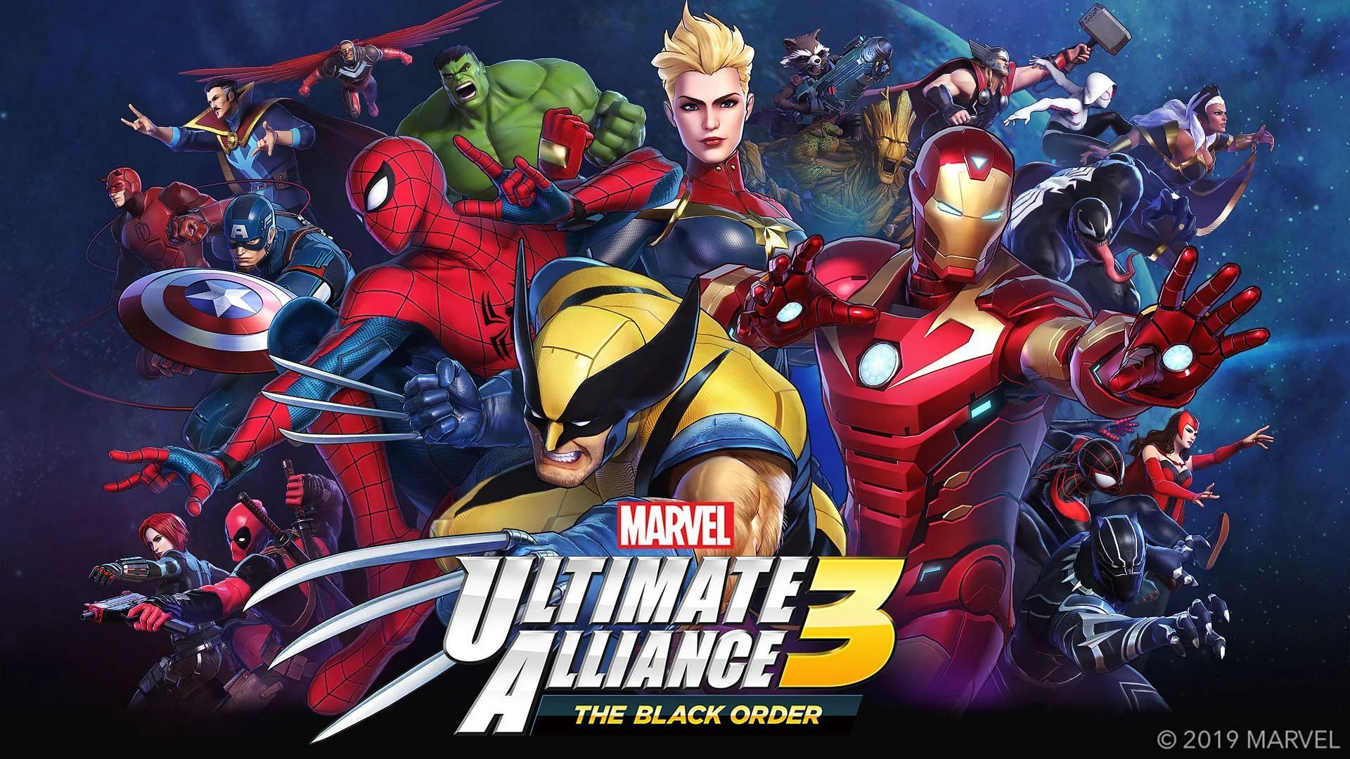 Key art of Marvel Ultimate Alliance 3: The Black Order