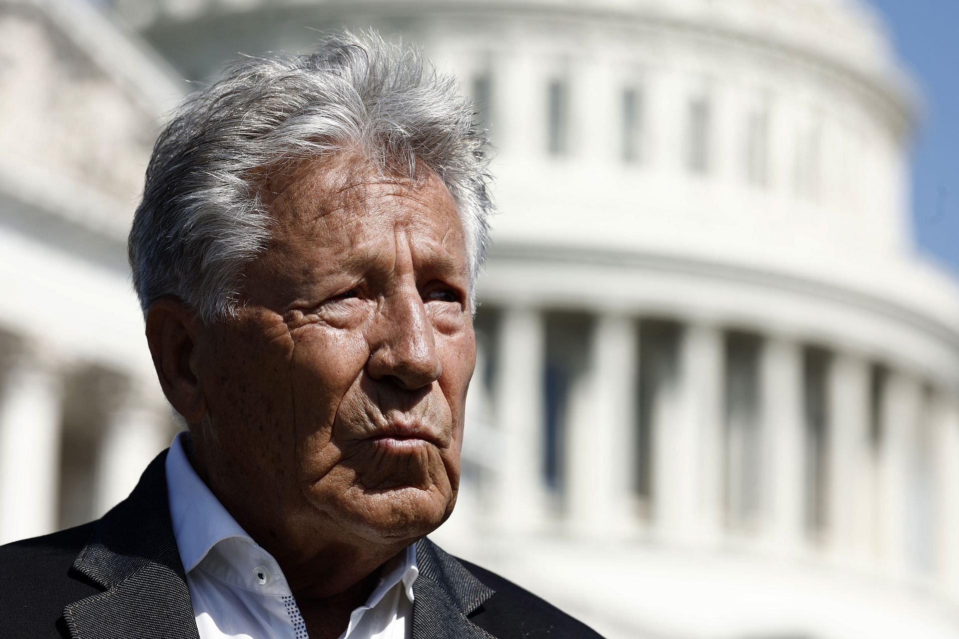 Former Race Car Driver Mario Andretti Joins Rep. John James For Capitol Hill Press Conference - Source: Getty