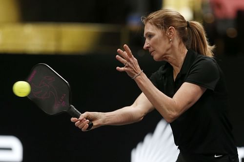 Steffi Graf playing pickleball - Source: Getty