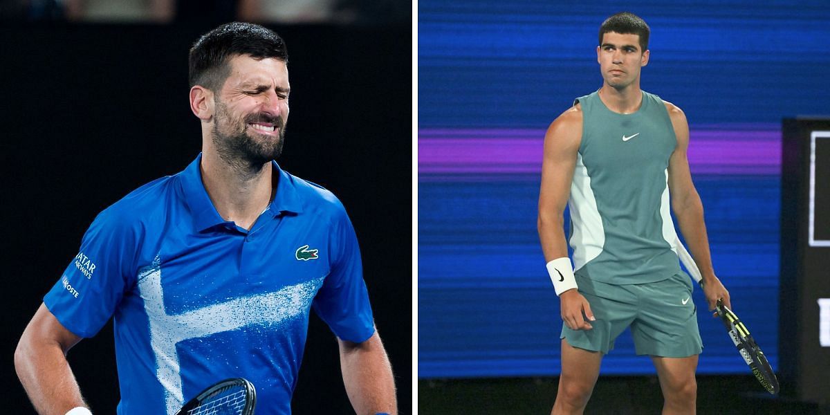 Novak Djokovic (L) &amp; Carlos Alcaraz (R) [Image Source: Getty Images]