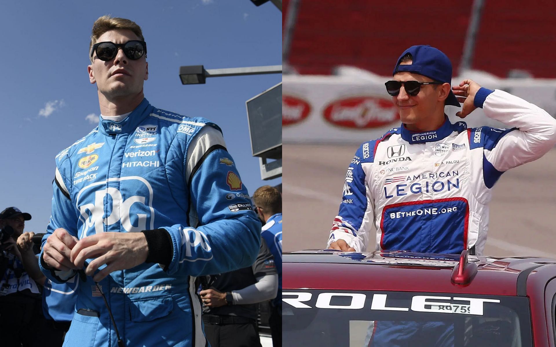 Josef Newgarden and Alex Palou