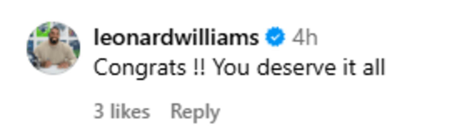 Leonard Williams&#039; comment