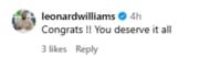 Leonard Williams' comment