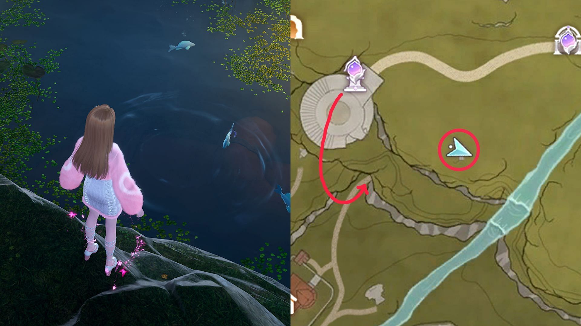 Lamp Fish location #1 (Image via Infold Games)