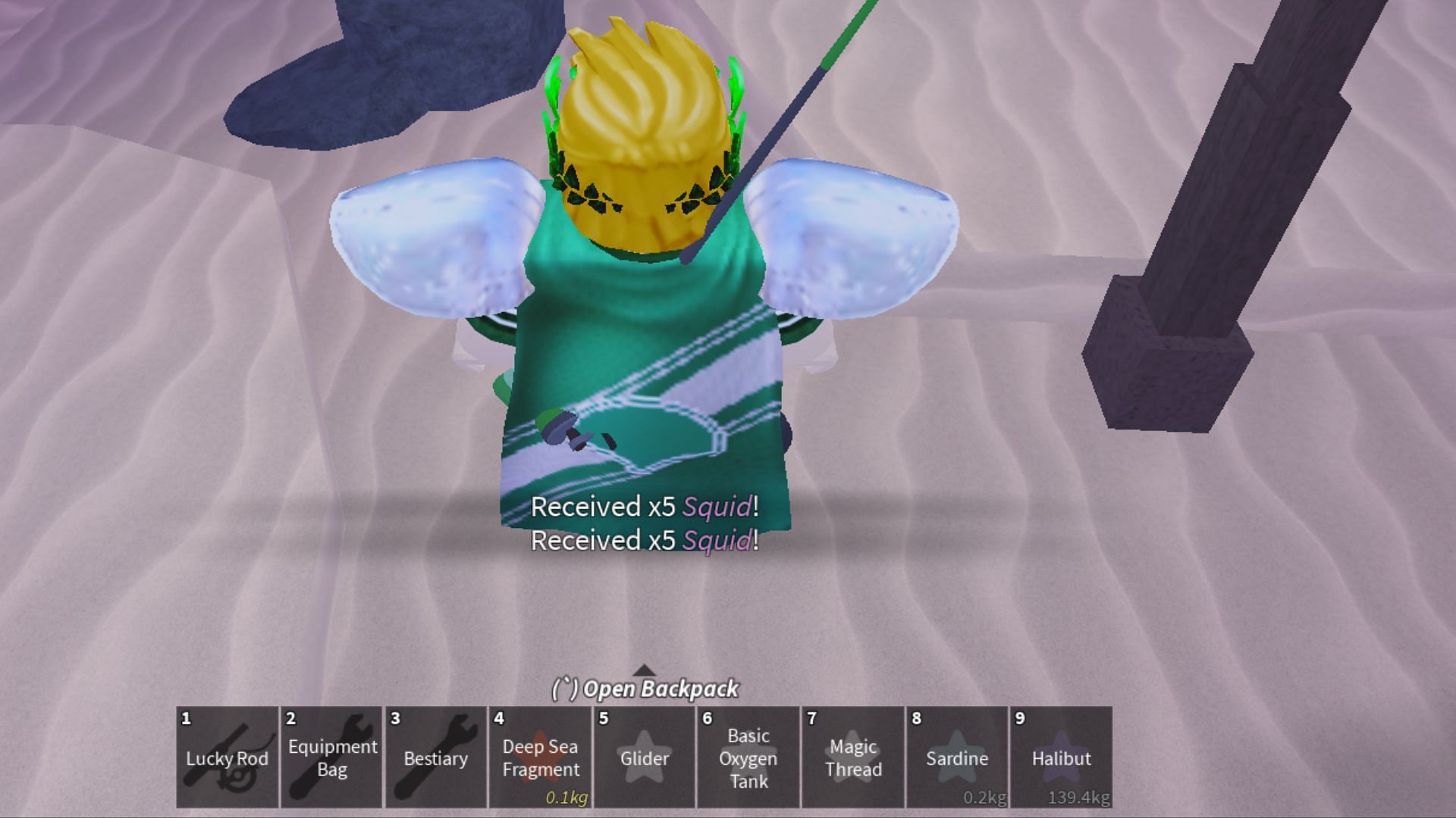 You are not guaranteed the best bait each time (Image via Roblox)