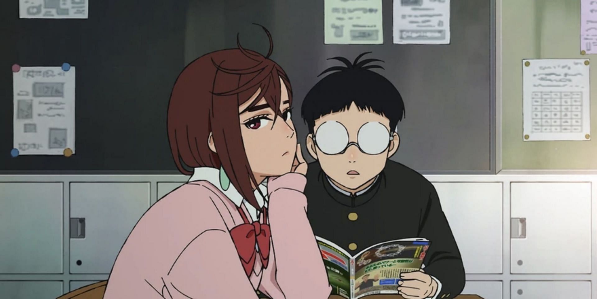 Okarun and Momo as seen in anime (Image via Science SARU)