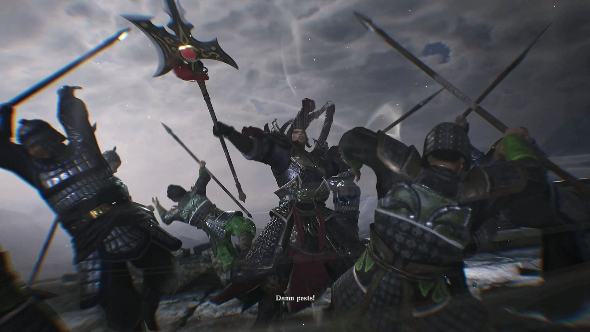 The legendary Lu Bu in Battle of Xiapi&#039; Dynasty Warrior Origins (Image via Koei Tecmo)