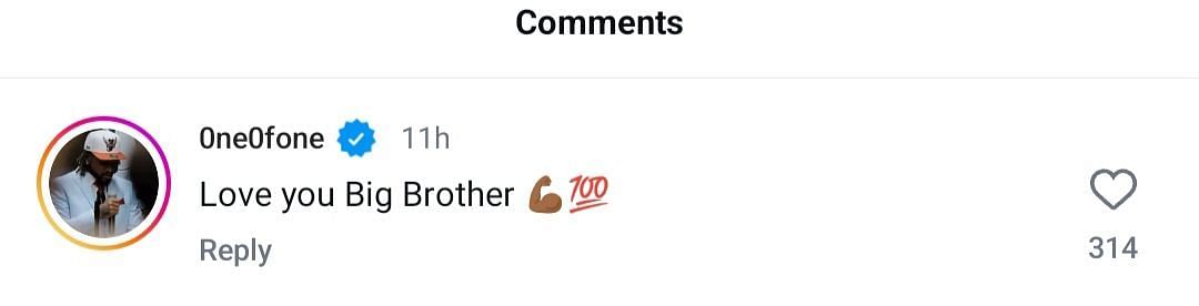 Jackson&#039;s IG comment