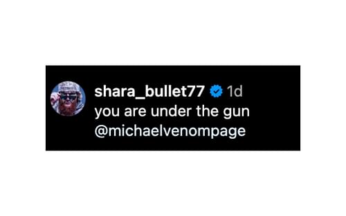 Screenshot of Shara Magomedov’s comment. [Screenshot courtesy: @freak.mma on Instagram]