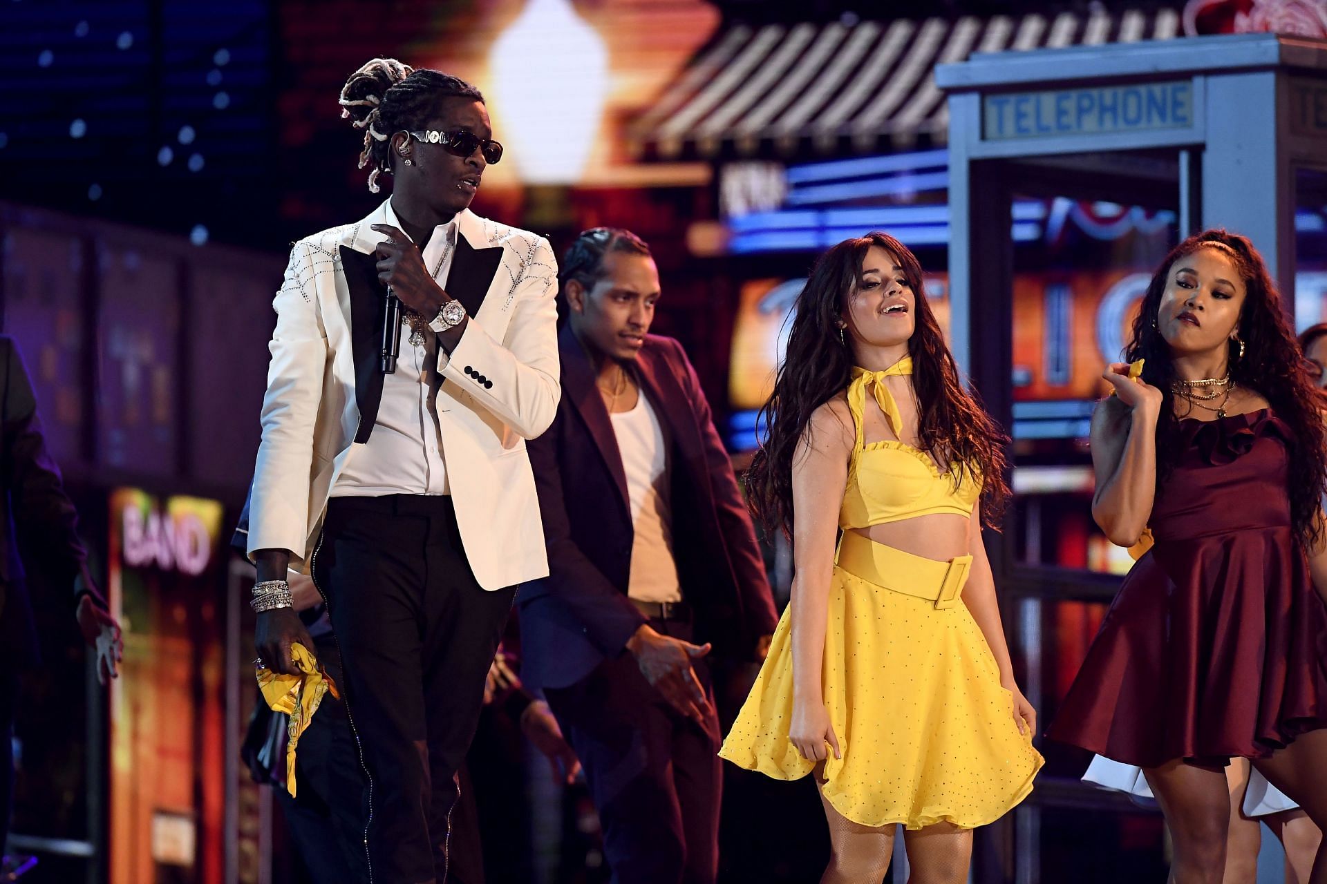 With Camila Cabello at the 61st Annual GRAMMY Awards (Source: Getty)