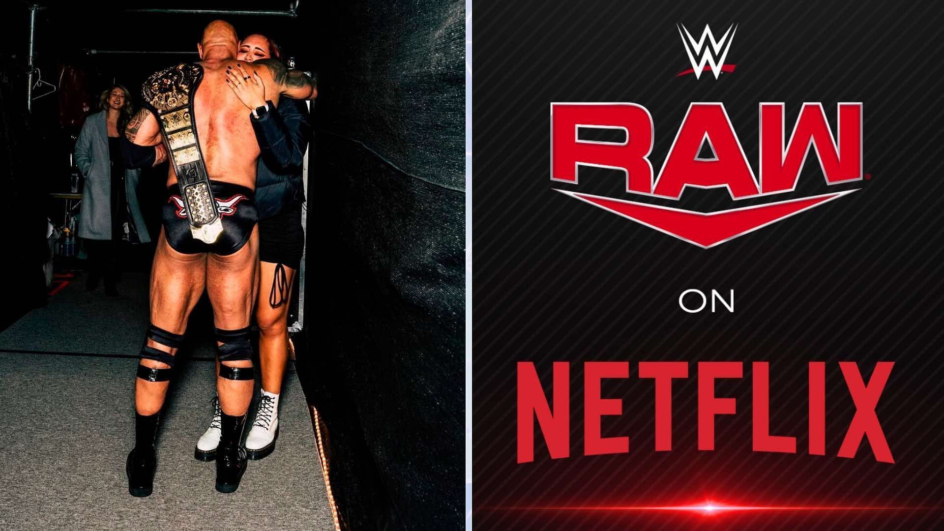 The Rock and his daughter Ava were spotted in public before his return at RAW on Netflix [Image credits: WWE.com and WWE on X]