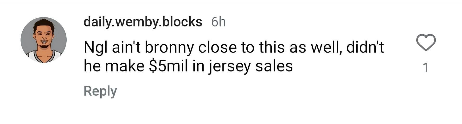 Fan reaction to Bronny missing out on the NBA&#039;s top 15 jersey sales