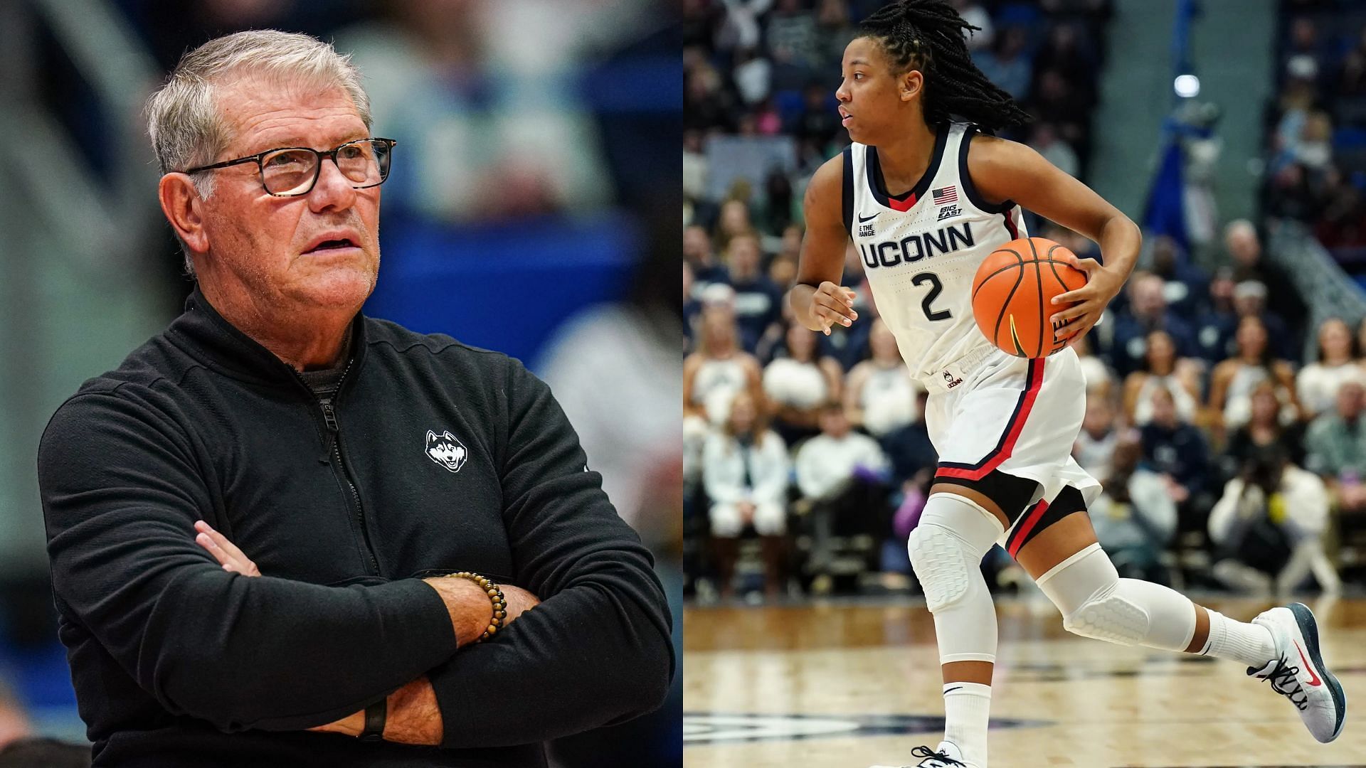 Geno Auriemma and KK Arnold