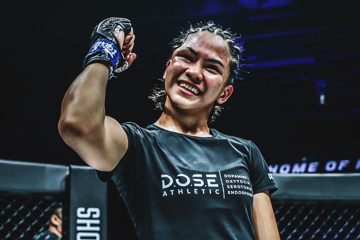 Denice Zamboanga (pictured) is back in action at ONE Fight Night 27.