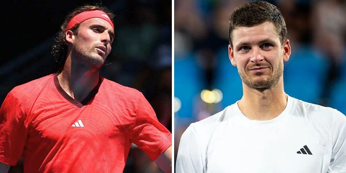 Stefanos Tsitsipas (L) and Hubert Hurkacz | Images: Getty