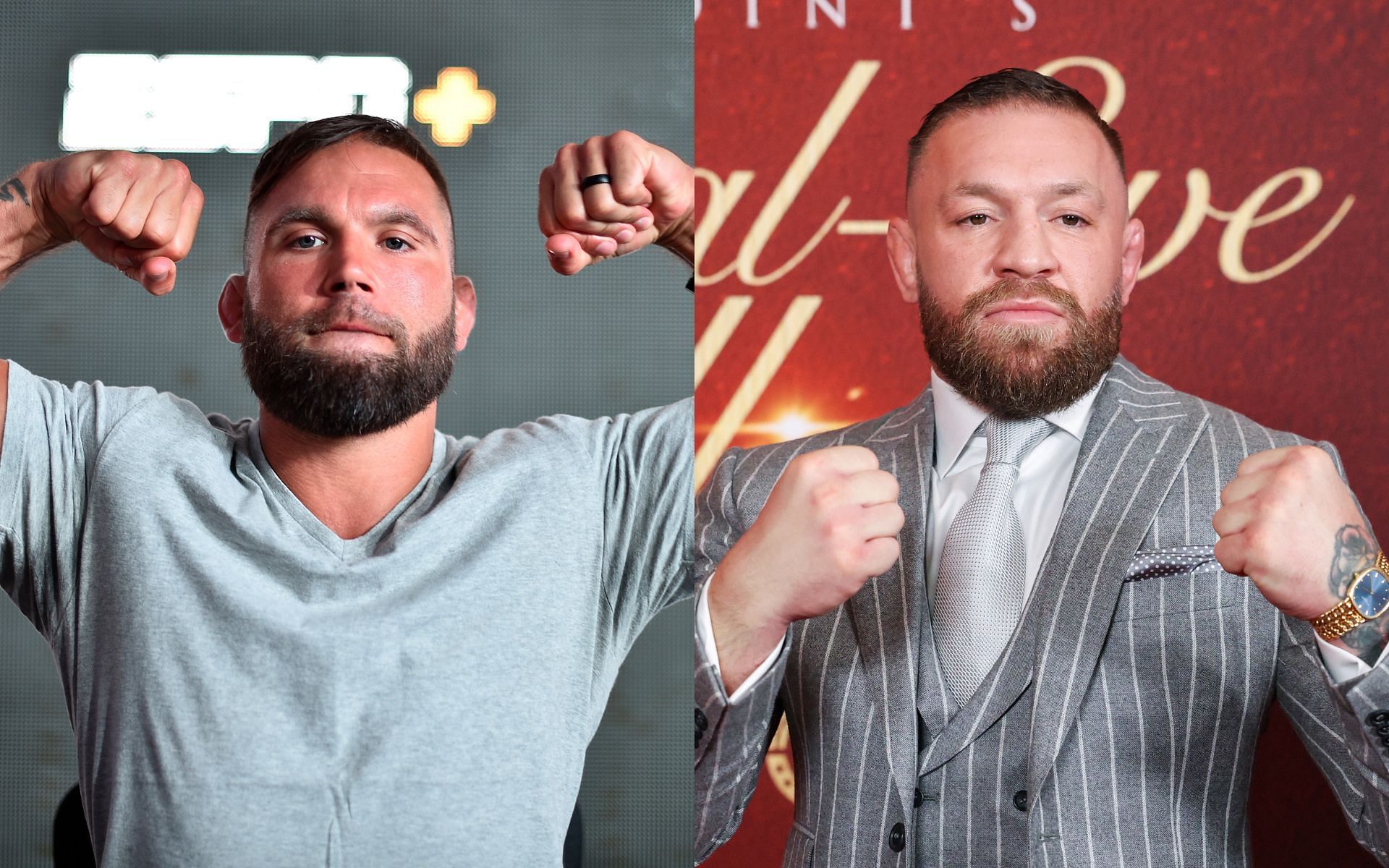 Jeremy Stephens (left) and Conor McGregor (right) have both expressed interest in a BKFC showdown against one another [Images courtesy: Getty Images]