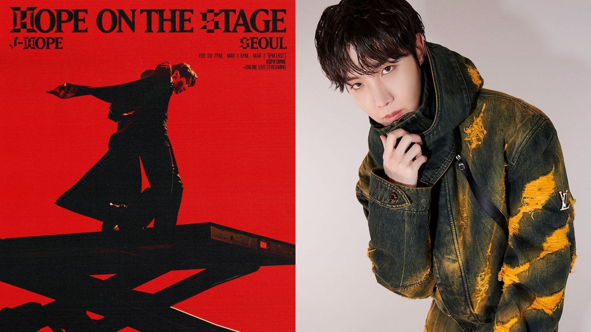 BTS&rsquo; j-hope&rsquo;s &lsquo;HOPE ON THE STAGE&rsquo; world tour 2025 details. (Images via X/@bts_bighit and Instagram/@uarmyhope)