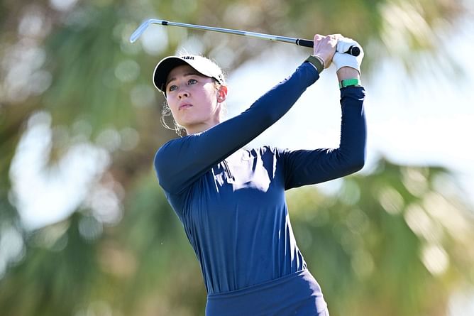 Nelly Korda shares video sweating it out in the gym as she refuses to take a rest day even on vacation Sunday