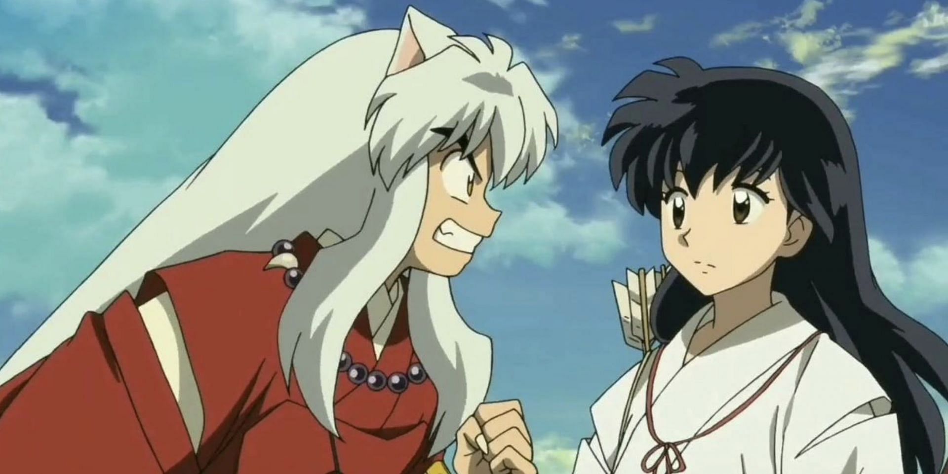 Inuyasha and Kagome make a lovable anime couple (Image via Sunrise)