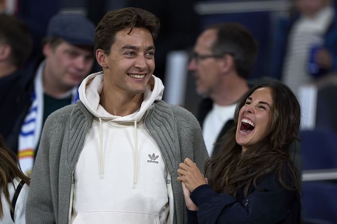 Carmen Mundt reacts to George Russell's superfan's message on his birthday