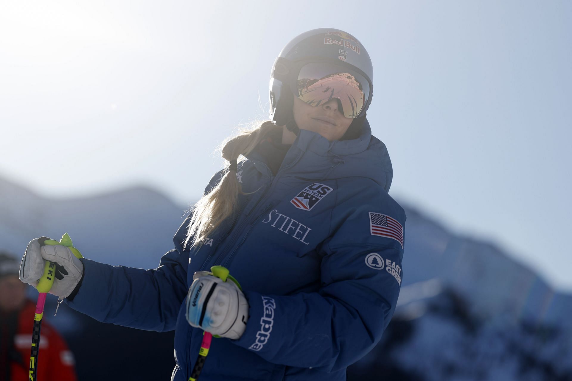 Lindsey Vonn at the Audi Fis Alpine World Ski Championships - Women&#039;s Downhill Training - Source: Getty