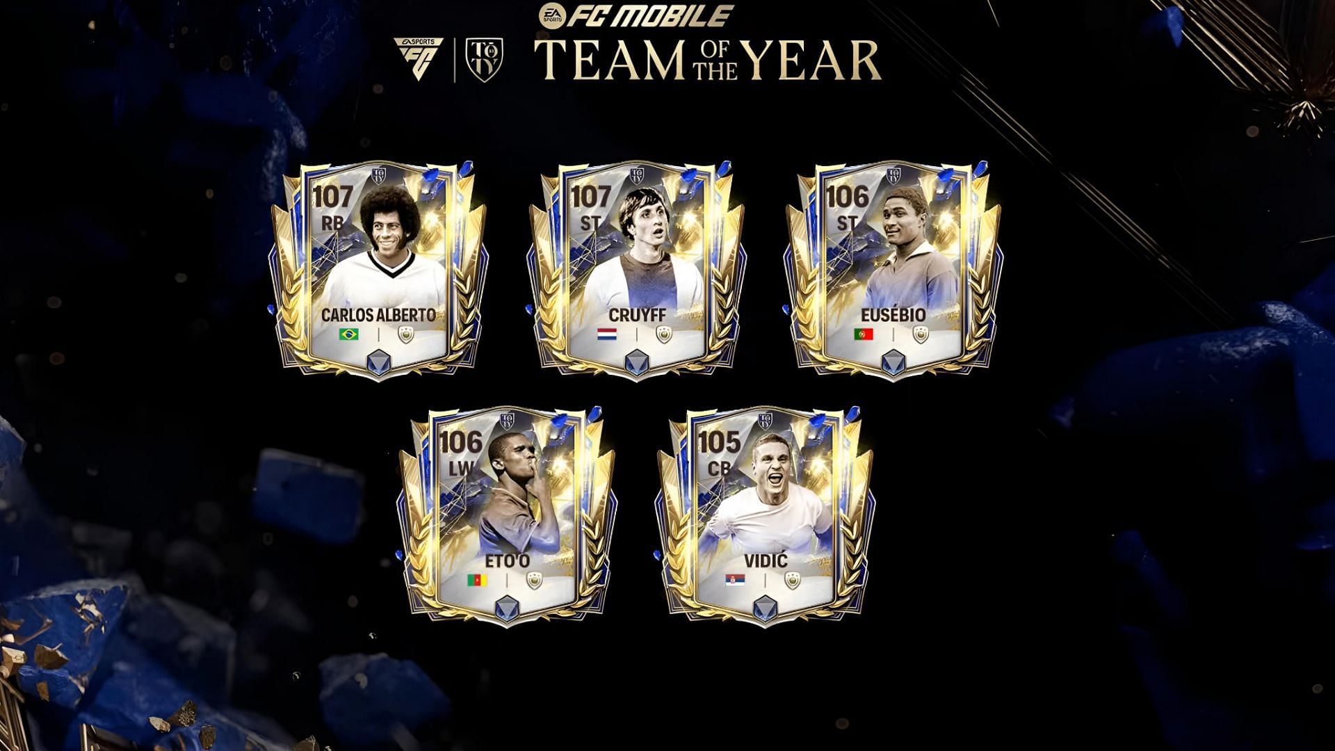 TOTY 2024 Week Icons list features greats of the sport (Image via EA Sports)