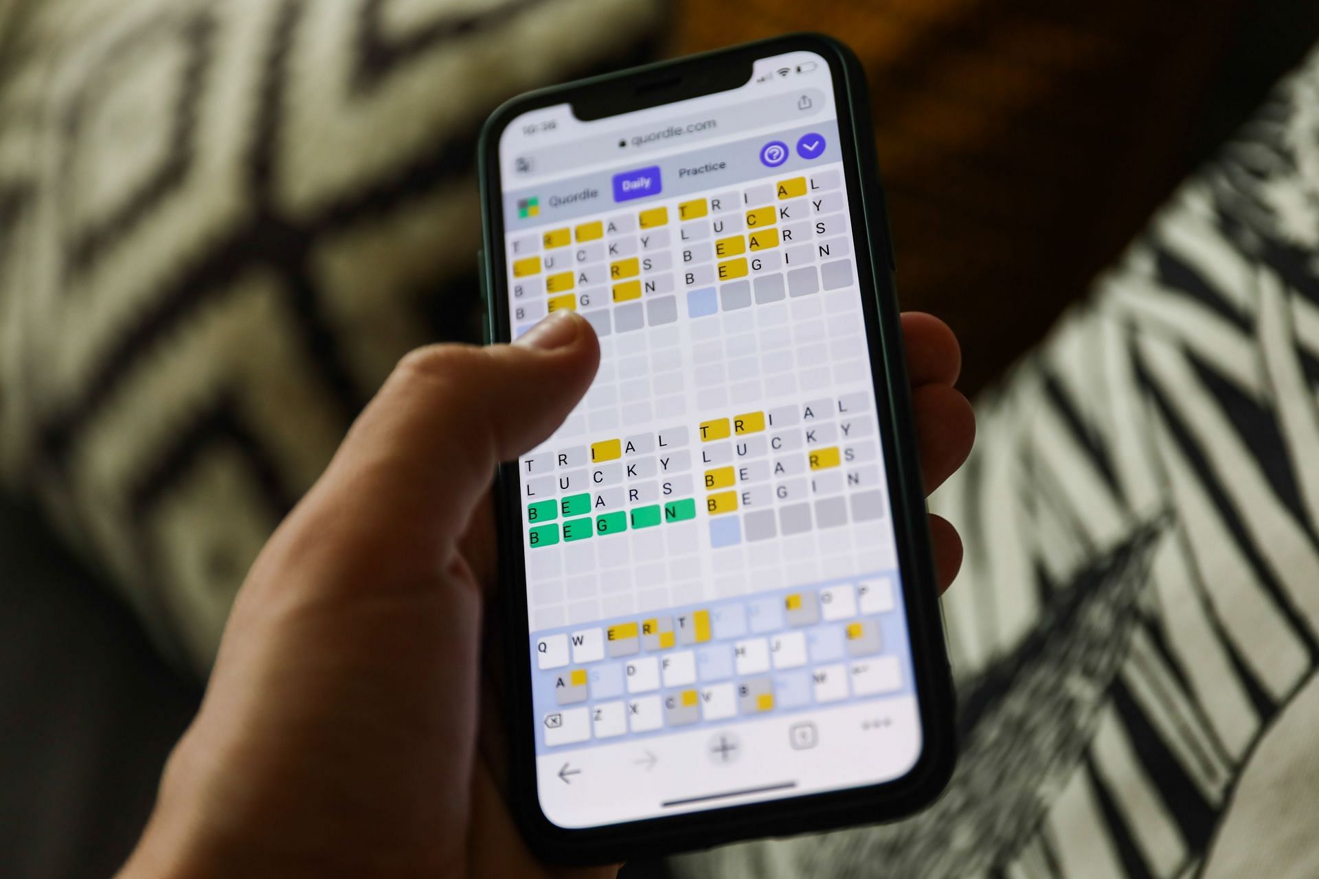 Quordle Game Photo Illustrations - Source: Getty