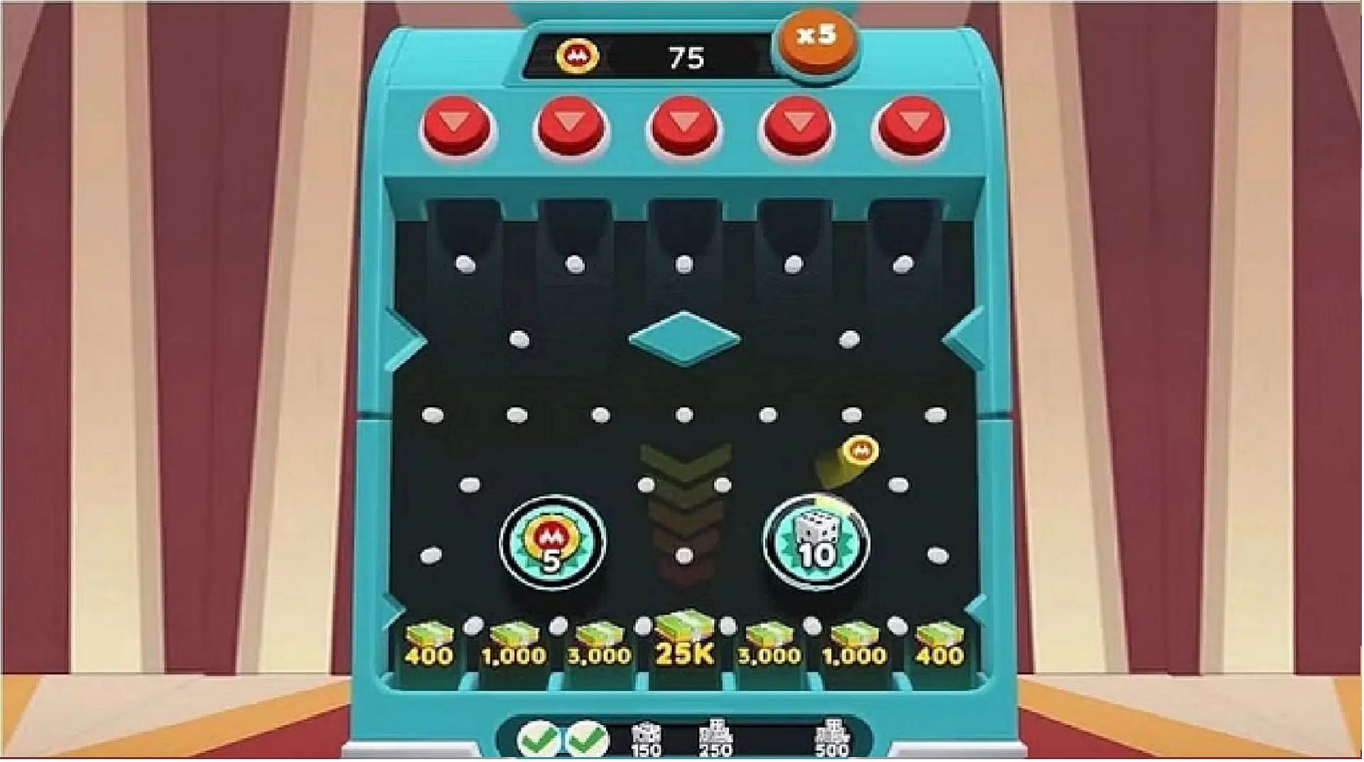 Play the pinball-like mini-game to win more (Image via Scopely)