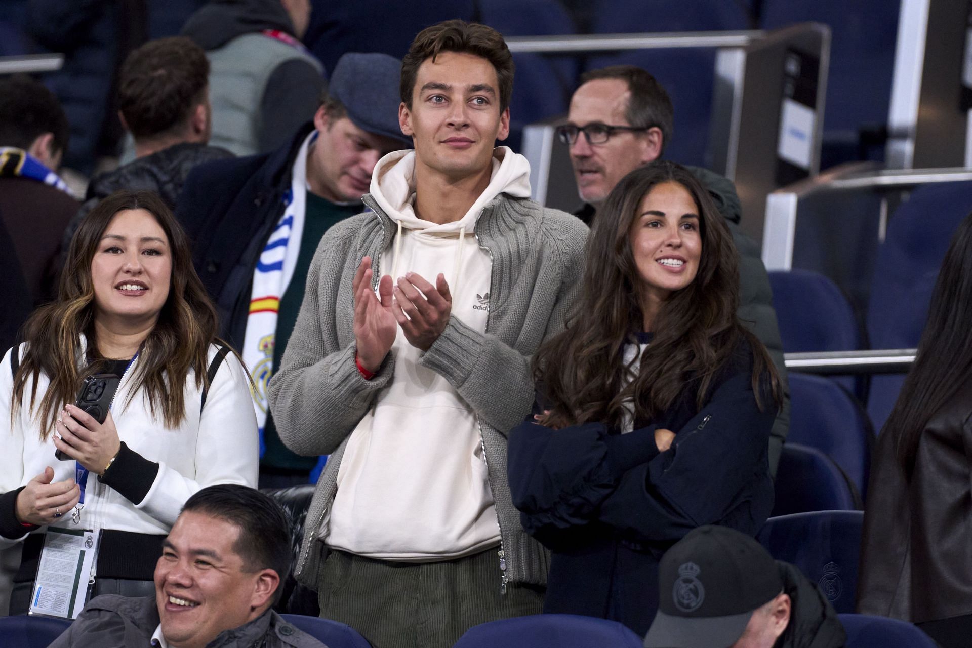 George Russell with his girlfriend Carmen Mundt (Image Source: Getty)