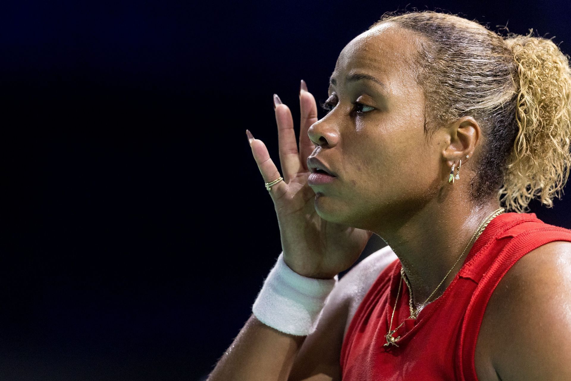 Taylor Townsend at Slovakia vs USA - Billie Jean King Cup Finals - Source: Getty