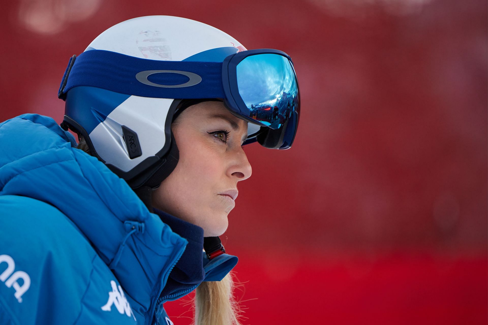 Lindsey Vonn during a training session at the Audi FIS Alpine Ski World Cup - Women&#039;s Super G - Source: Getty