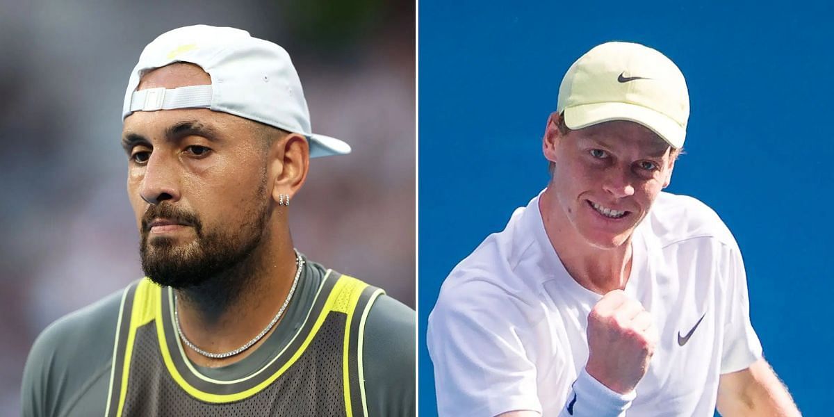 Nick Kyrgios (left), Jannik Sinner (right), Sources: Getty