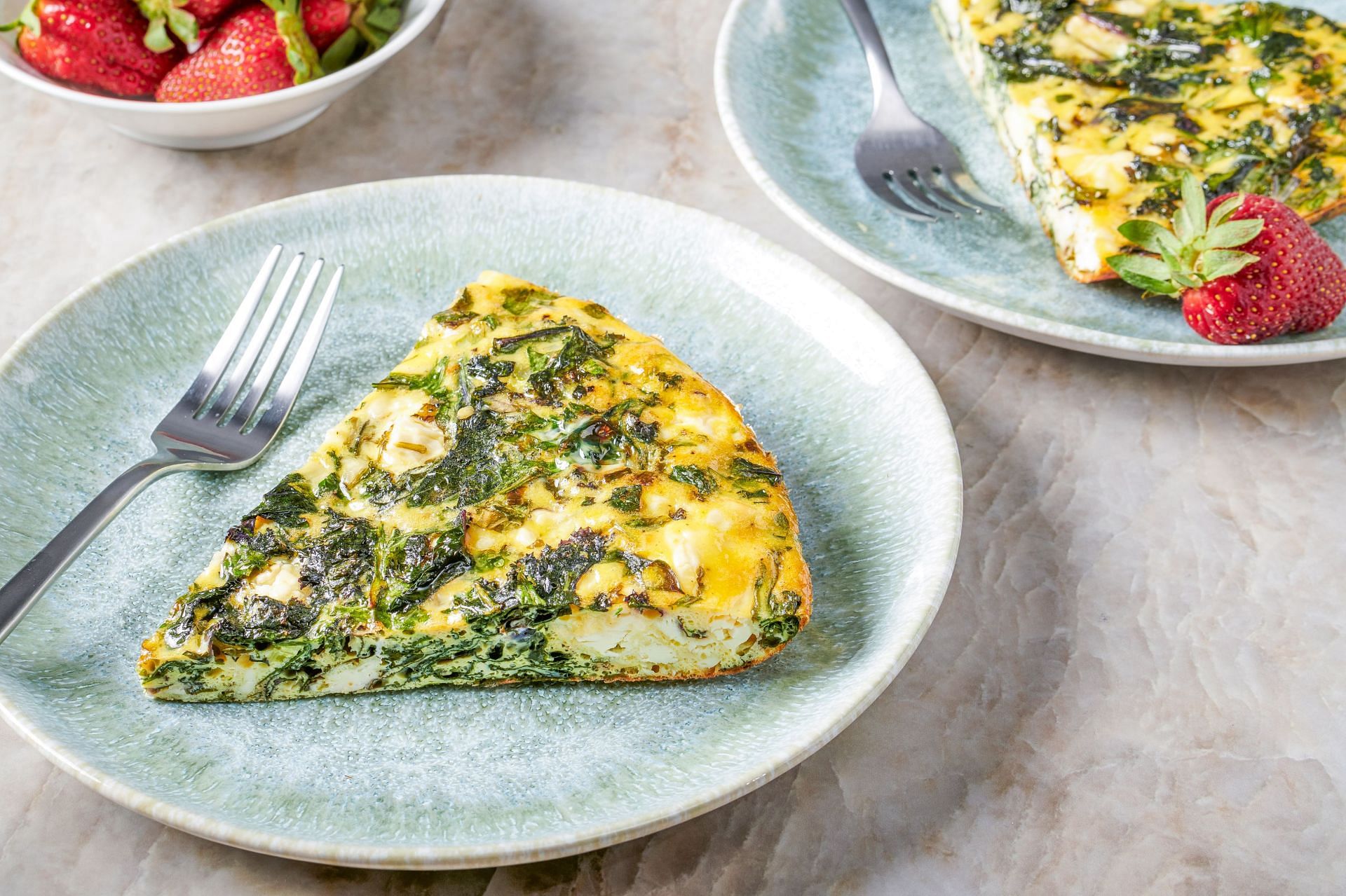 Spinach Egg White Frittatas - Source: Getty