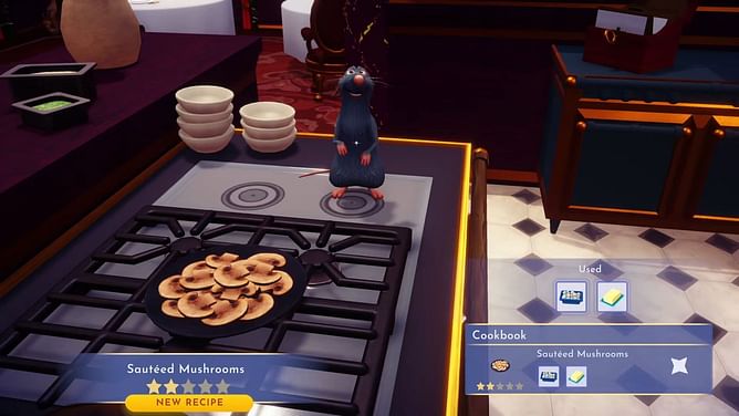 How to make Sauteed Mushrooms in Disney Dreamlight Valley