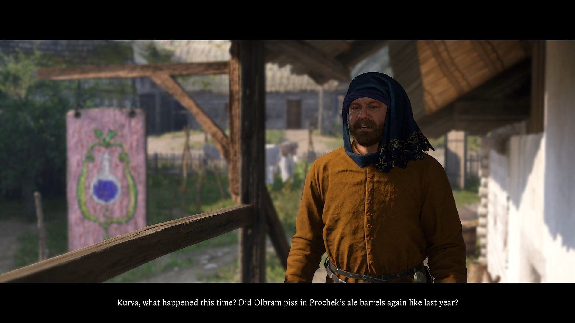 Inform Thrush about the feud between the two villages (Image via Deep Silver)